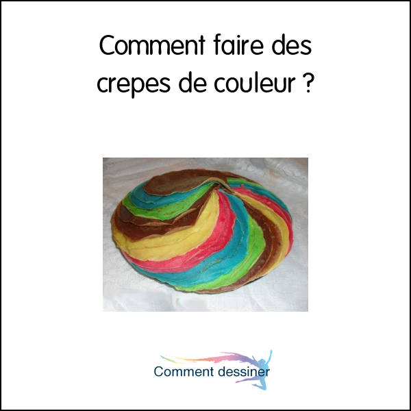 Comment faire des crepes de couleur